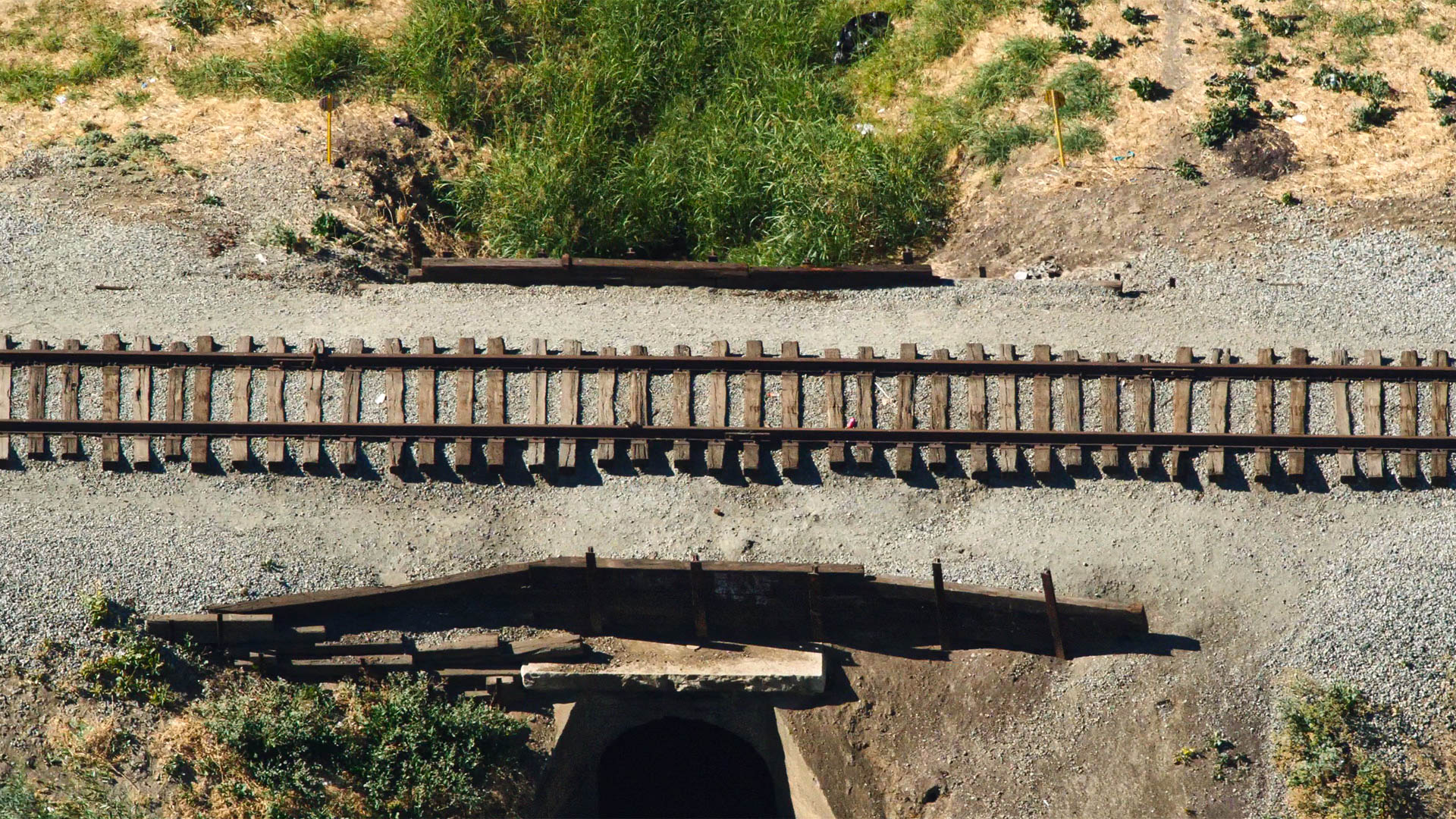 Railroad aerial view